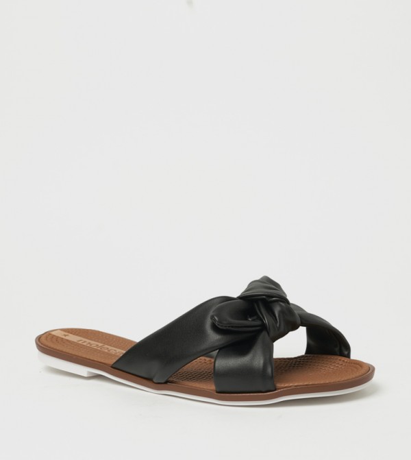 ANAKIN Knot Detail Flat Sandals