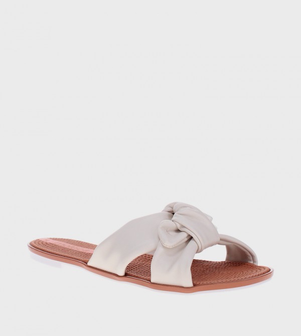 QAELL Open Toe Flat Sandals