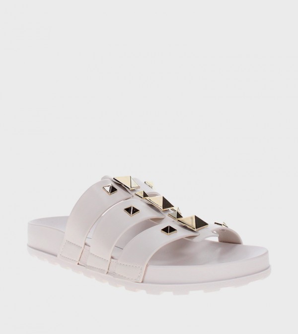 ECHI Metal Accent Flatform Sandals
