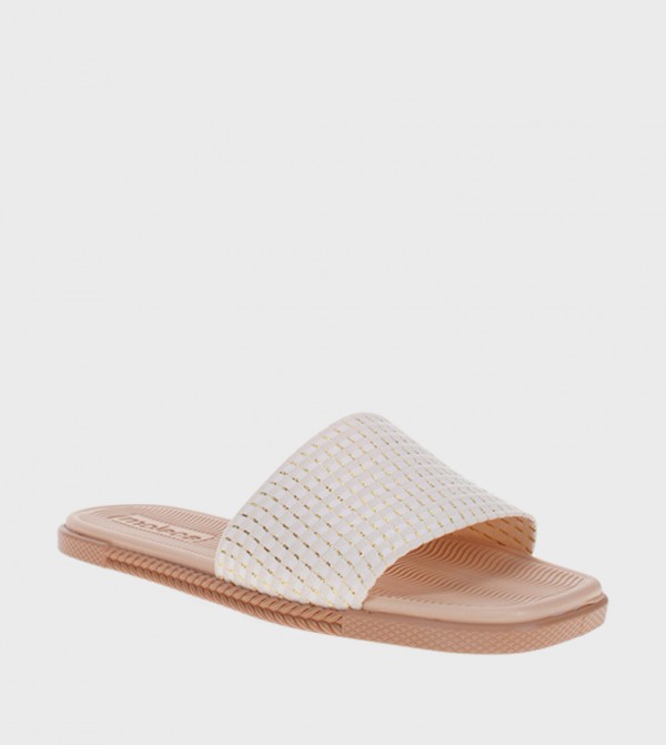 UZI Textured Slide Sandals