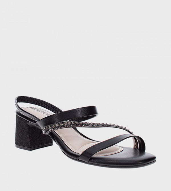 AARA Embellished Block Heel Sandals