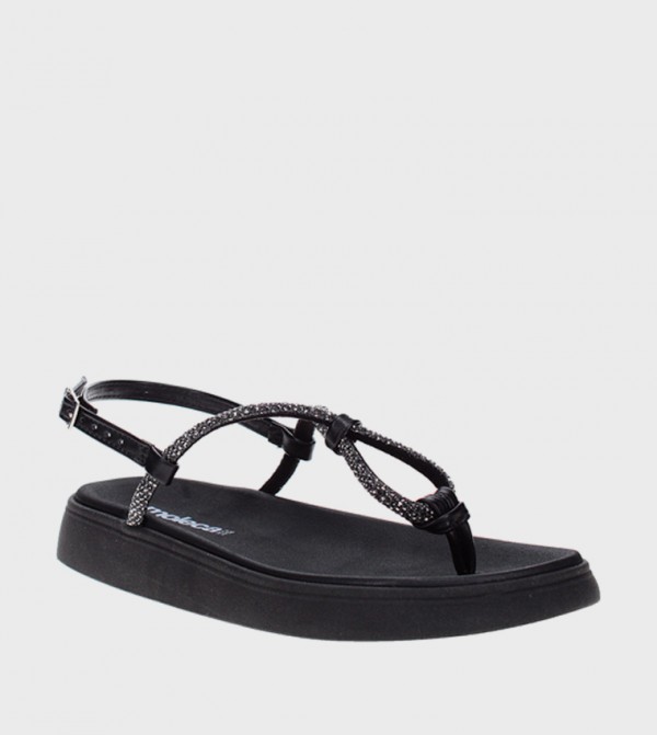 ARE Embellished Flatform Sandals
