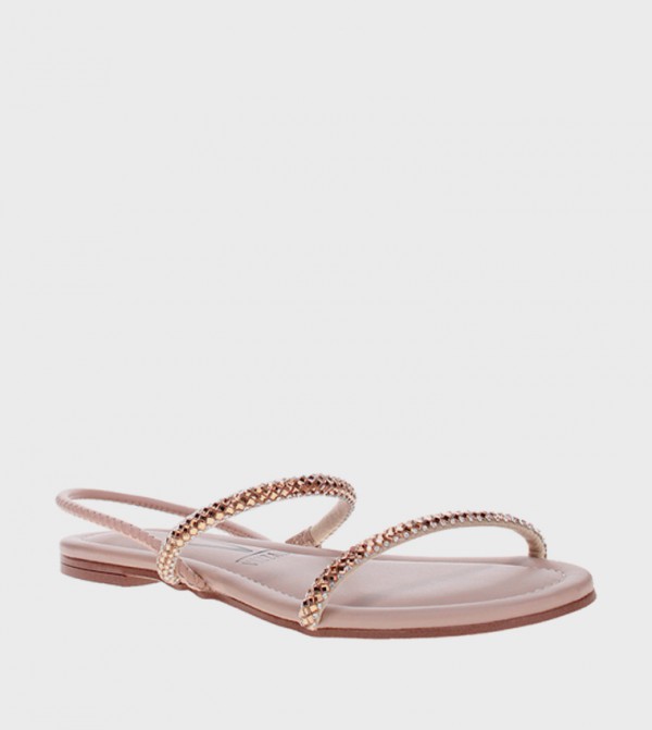 KIE Embellished Flat Sandals