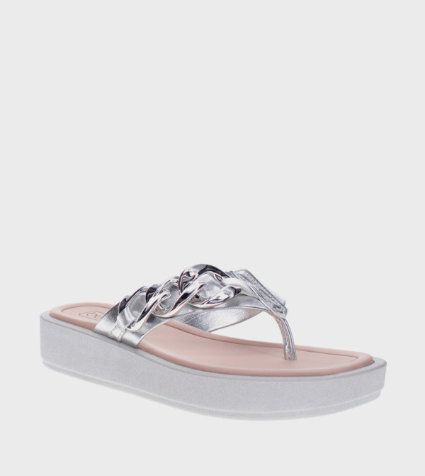 LISANDER Metal Accent Flatform Sandals