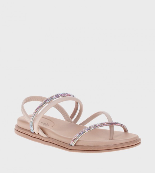 JEZEBEL Embellished Flatform Sandals