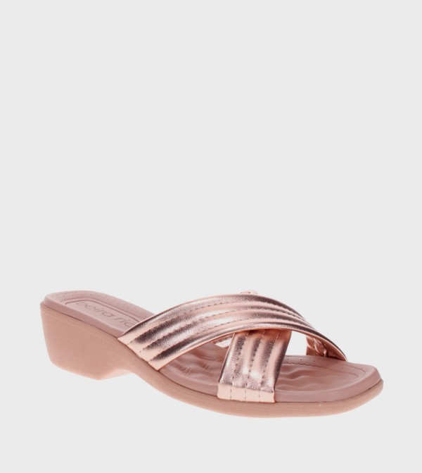 EOS Criss-Cross Wedge Sandals