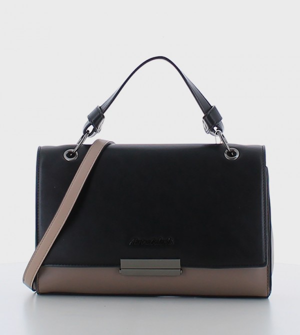 Color Block Top Handle Bag