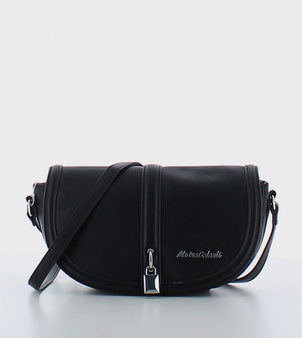 Textured Flap Crossbody Bag