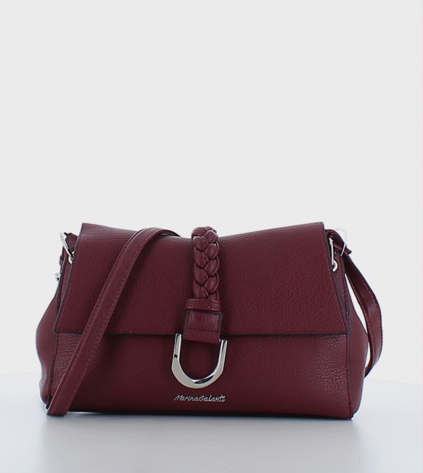 Textured Braided Detail Crossbody Bag