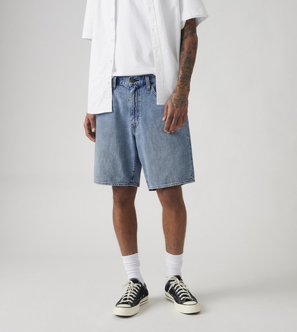 468 Washed Denim Shorts