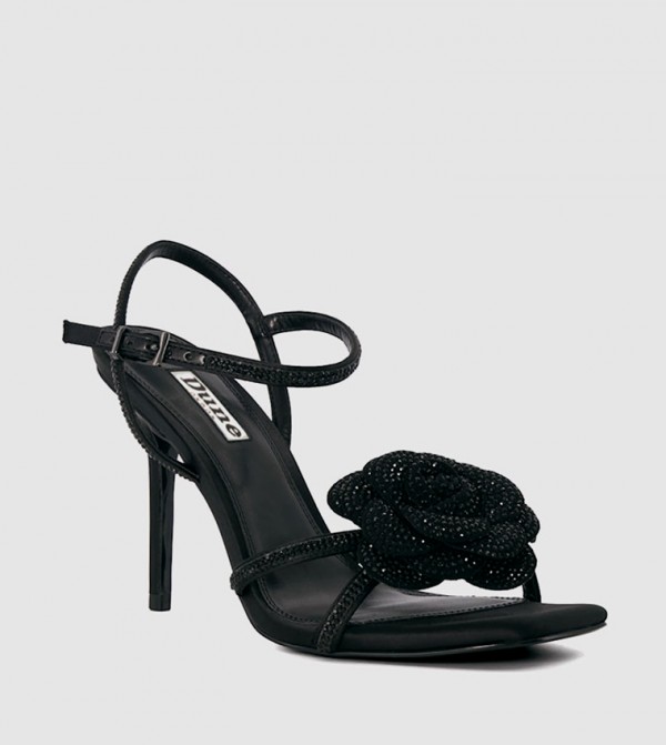 Buy Dune London MEDALLION Embellished Heel Sandals In Black