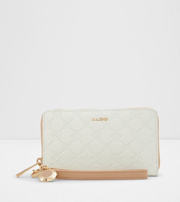 MELISANDE Embossed Zip Round Wallet