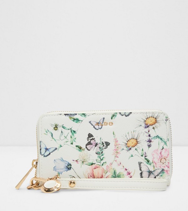 MELISANDE Floral Printed Zip-Around Wallet