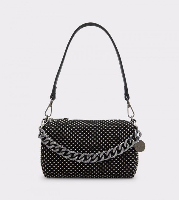 Buy Aldo MESHLOUNA Embellished Shoulder Bag In Black | 6thStreet Qatar