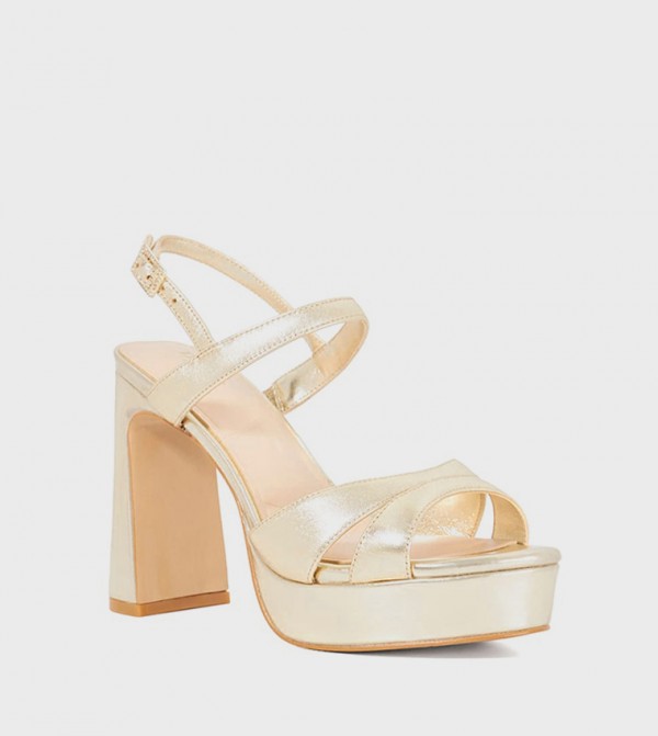 MESSER Open Toe Block Heel Sandals