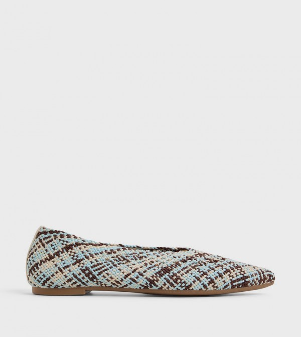 MILLIEE Patterned Weave Ballerinas