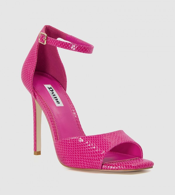 Buy Dune London MISTIES Ankle Strap Stiletto Heel Sandals In Pink