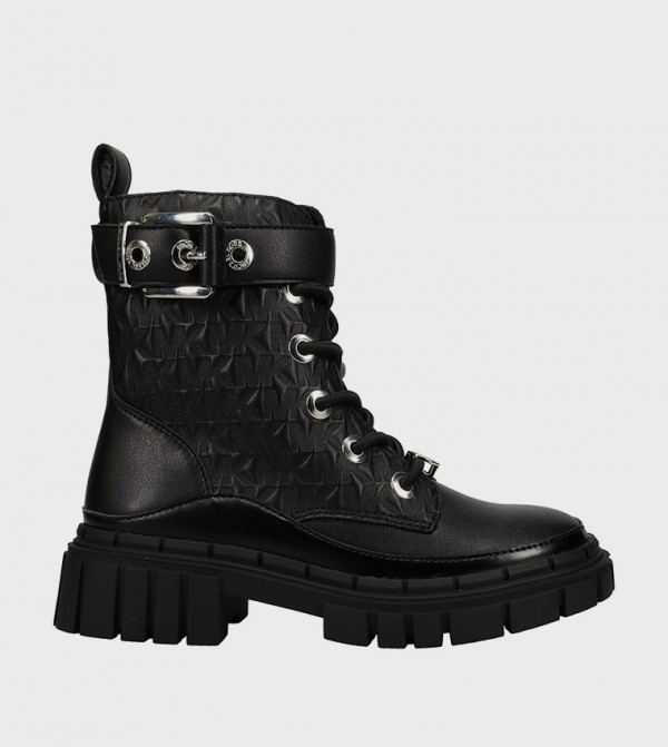 BLAKE COLBY Monogram Chunky Boots