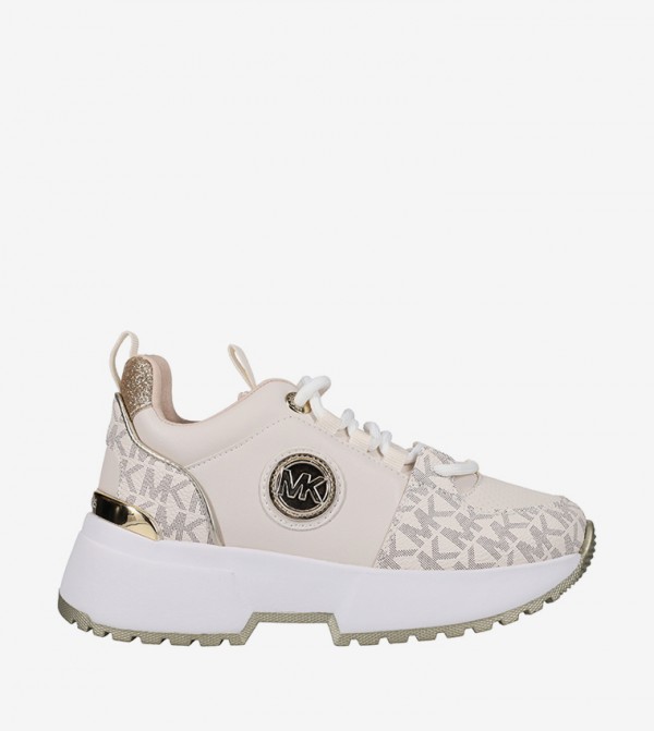 COSMO LOGO Monogram Print Chunky Sneakers