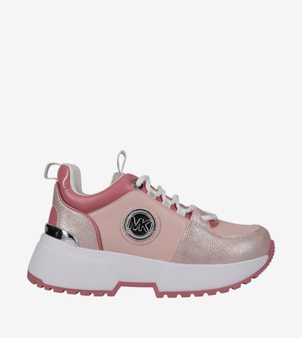 COSMO LOGO Color Block Lace-Up Sneakers