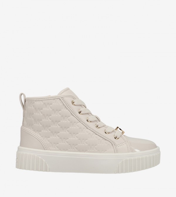 SKATE SPLIT Monogram Debossed High Top Sneakers