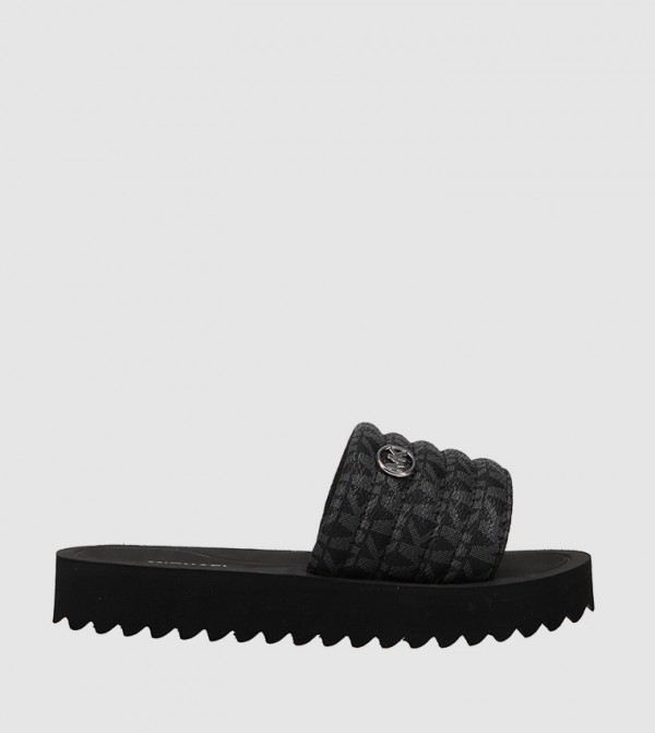 TEAGAN Monogram Patterned Slides