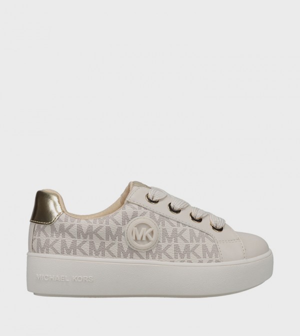 JORDANA AUDREY Logo Printed Platform Sneakers
