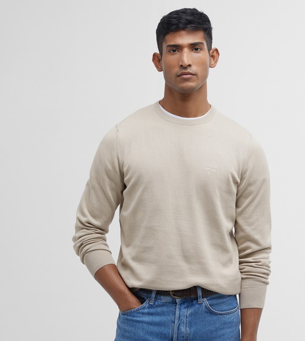 Knitted Crew Neck Sweater
