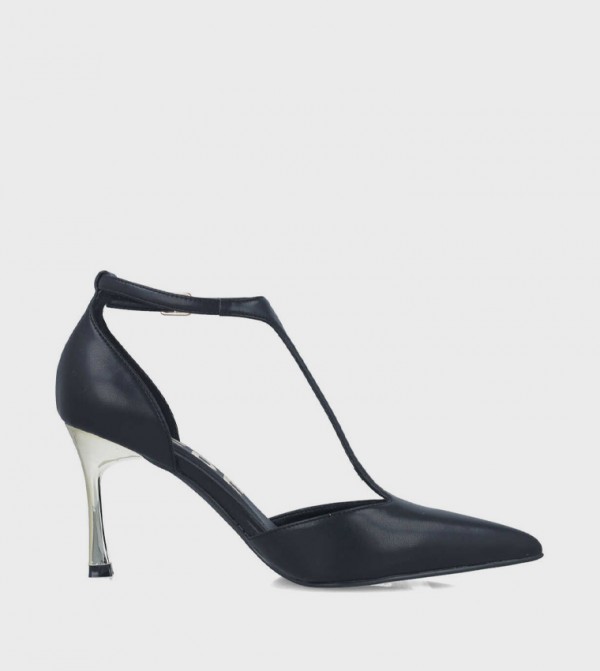 NOIL Pointed Toe Ankle Strap Pumps