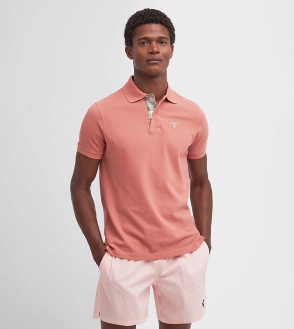 Logo Embroidered Short Sleeves Polo T-Shirt