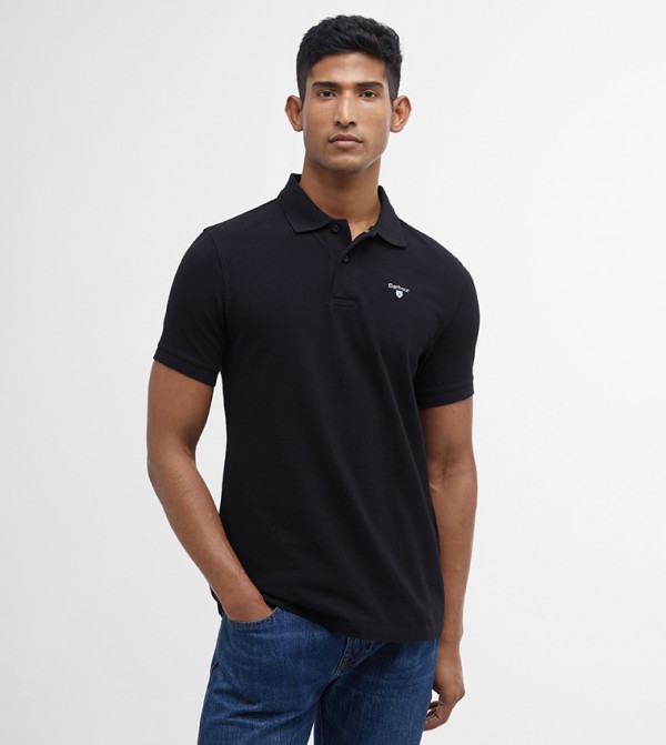 Logo Embroidered Short Sleeves Polo T-Shirt