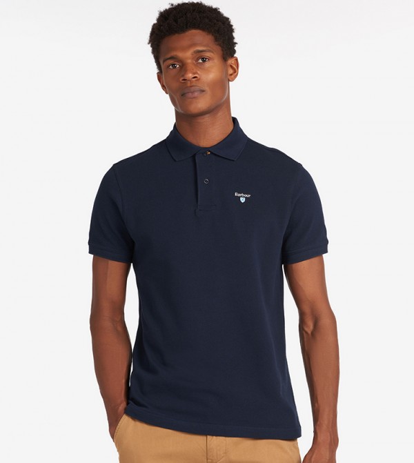 Logo Embroidered Short Sleeves Polo T-Shirt