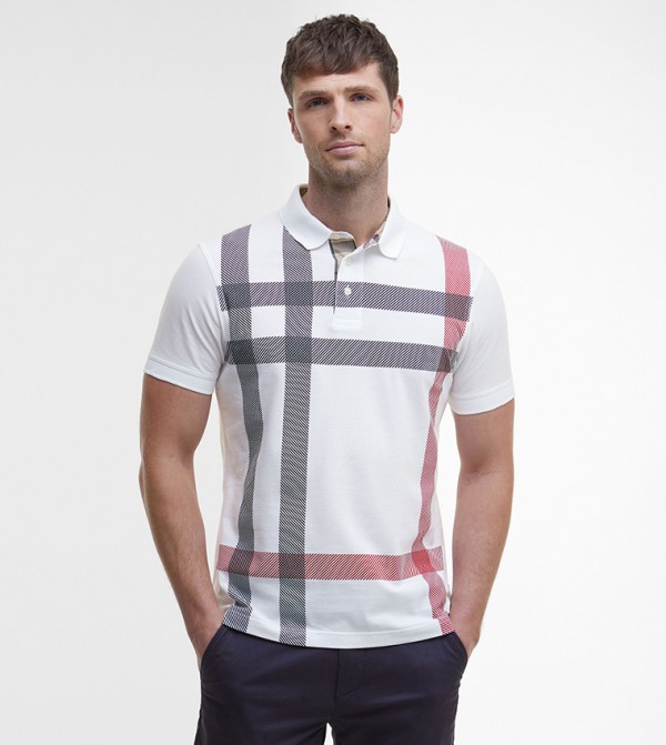 Plaid Blaine Short Sleeves Polo T-Shirt