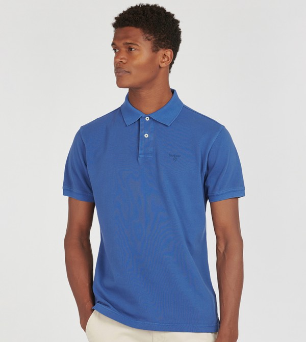 Logo Embroidered Short Sleeves Polo T-Shirt