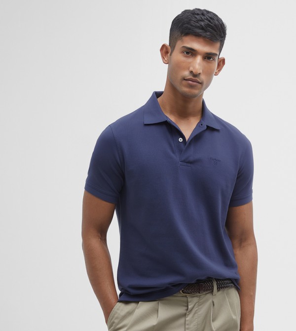 Logo Embroidered Short Sleeves Polo T-Shirt