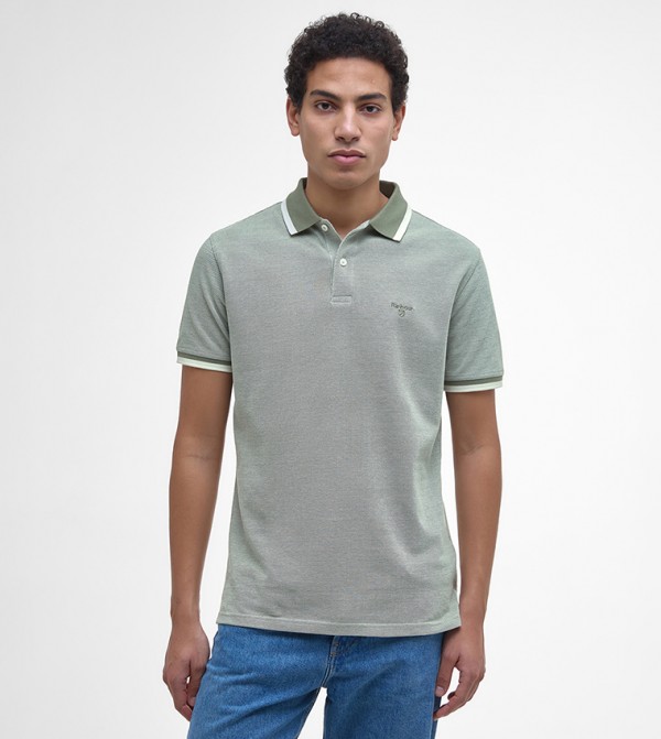BARNARD Contrast Tipping Short Sleeves Polo T-Shirt