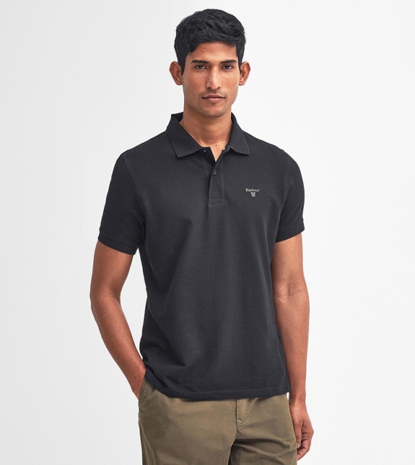 Logo Embroidered Short Sleeves Polo T-Shirt