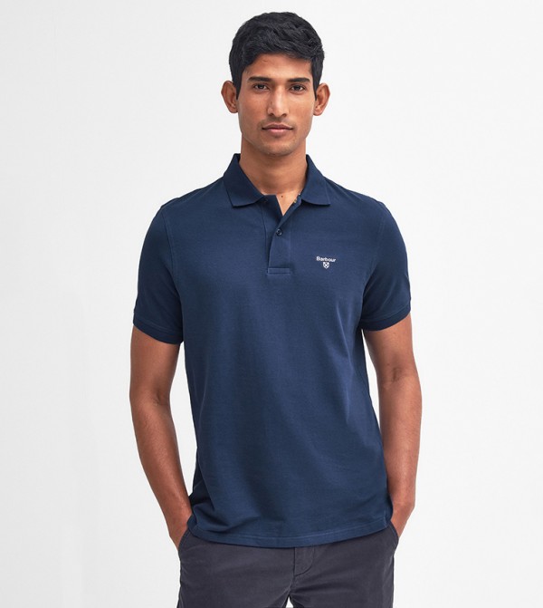 Logo Embroidered Short Sleeves Polo T-Shirt