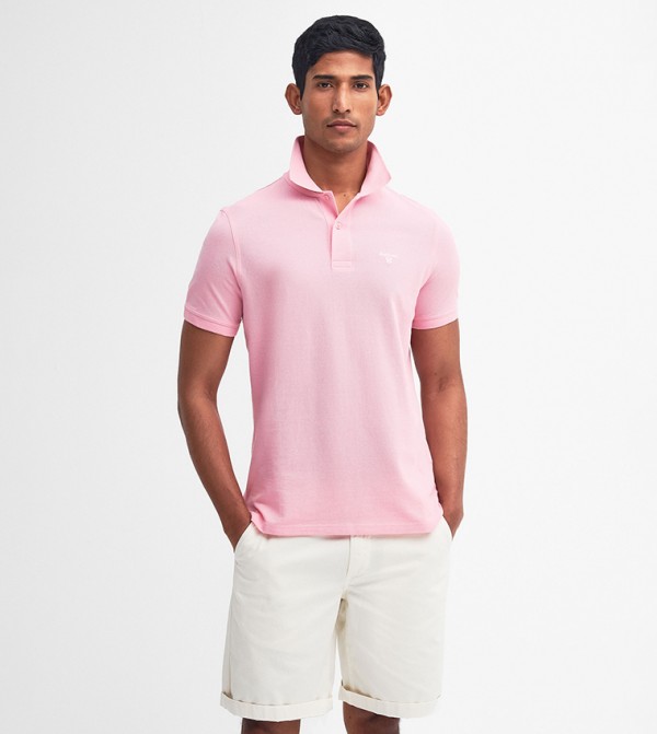 Logo Embroidered Short Sleeves Polo T-Shirt