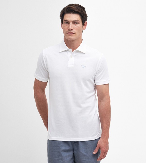 Logo Embroidered Short Sleeves Polo T-Shirt