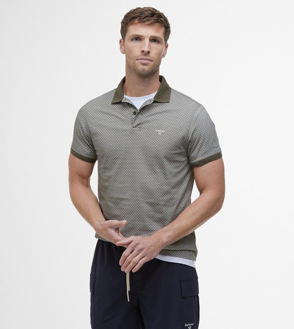 Printed Short Sleeves Polo T-Shirt