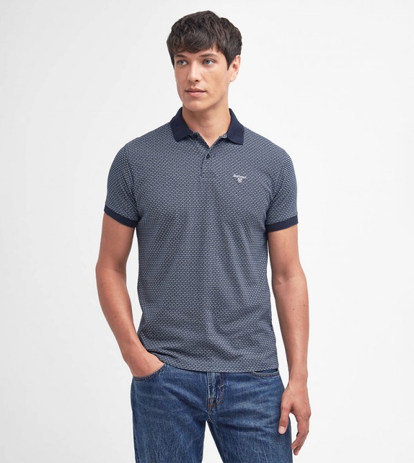 Printed Short Sleeves Polo T-Shirt