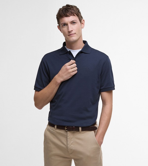 Logo Embroidered Hylton Polo T-Shirt