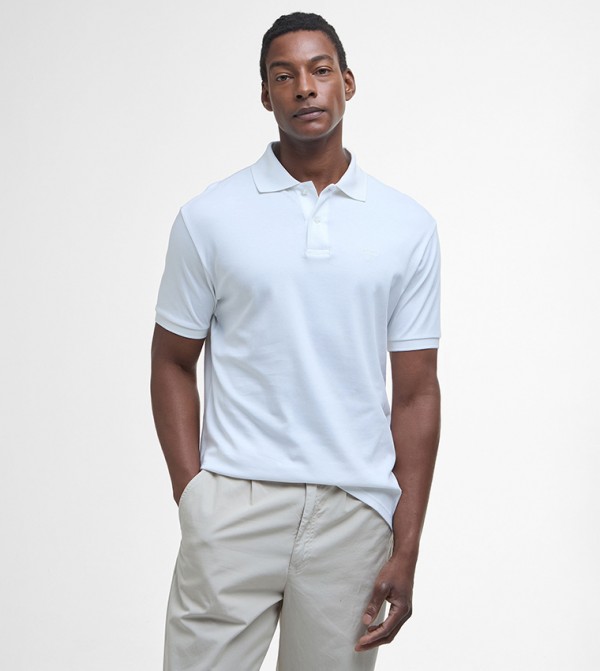 Logo Embroidered Hylton Polo T-Shirt