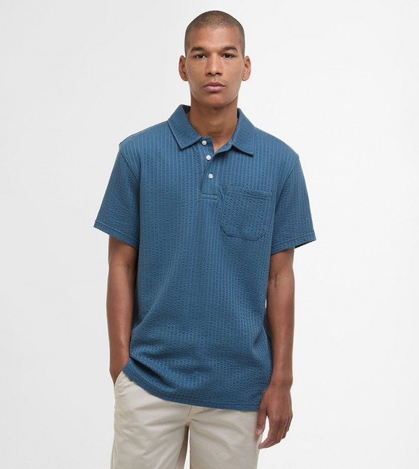 Dymchurch Seersucker Polo T-Shirt