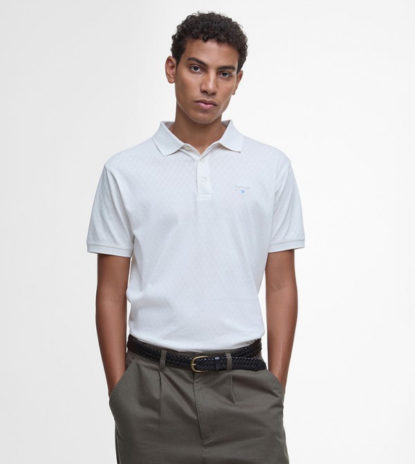 Logo Embroidered Sutton Polo T-Shirt