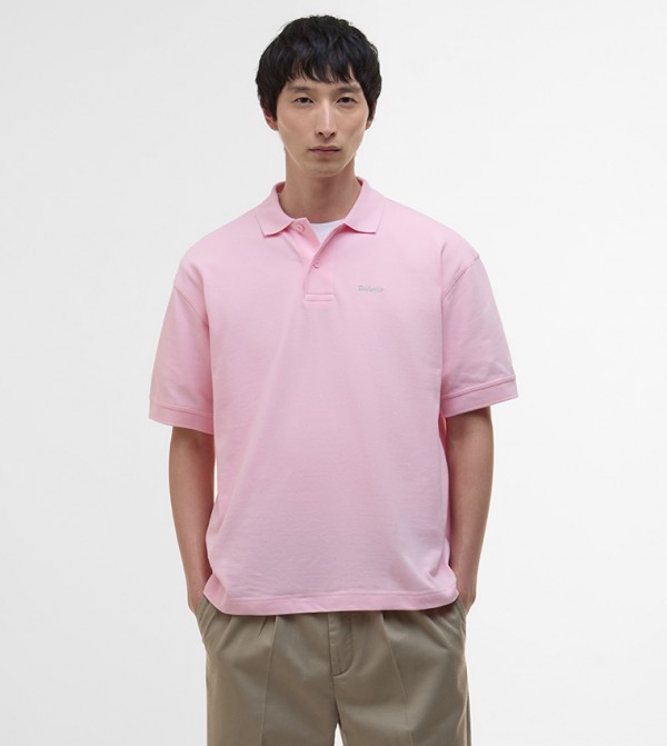 Logo Embroidered Hexham Oversized Polo T-Shirt