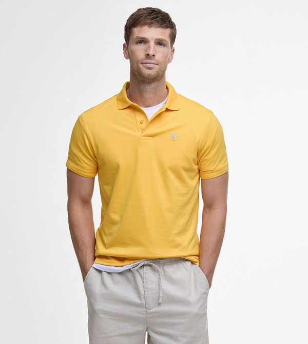Logo Embroidered Short Sleeves Polo T-Shirt