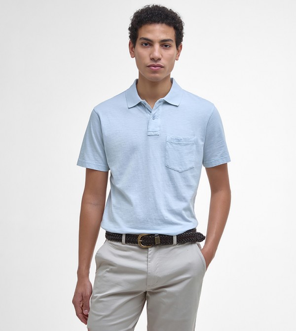 PIGMENT Dye Slub Short Sleeves Polo T-Shirt