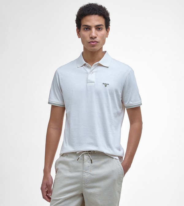 AUSTWICK Contrast Tipping Polo T-Shirt